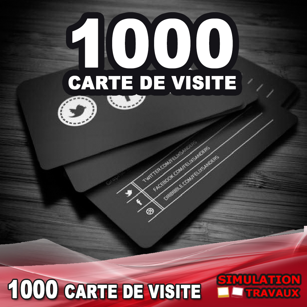 1000 CARTE DE VISITE