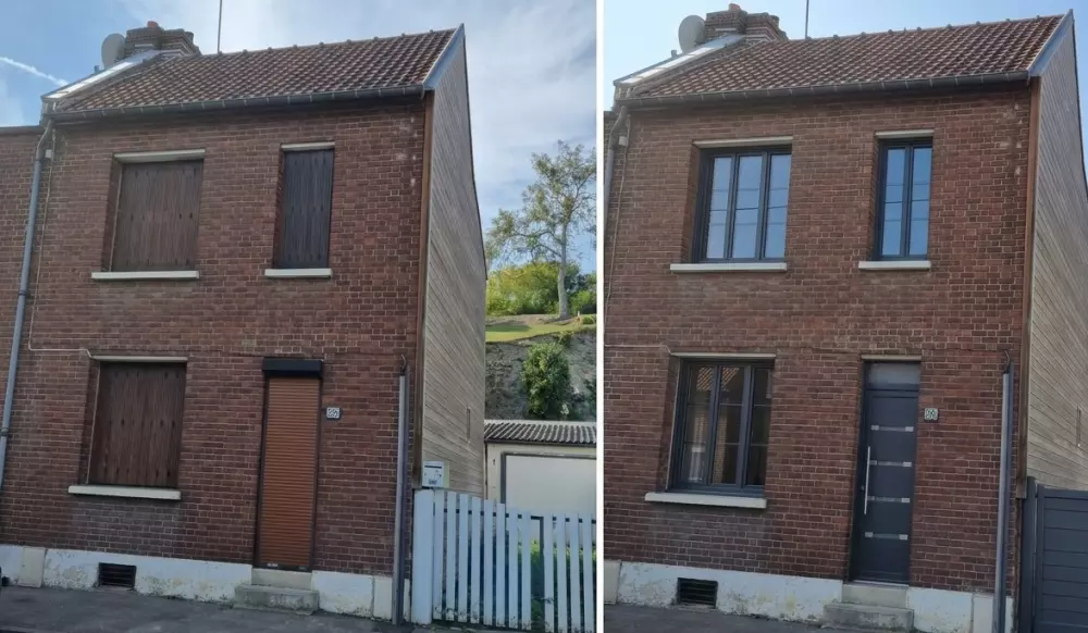 menuiserie maison moderne SIMULATION TRAVAUX